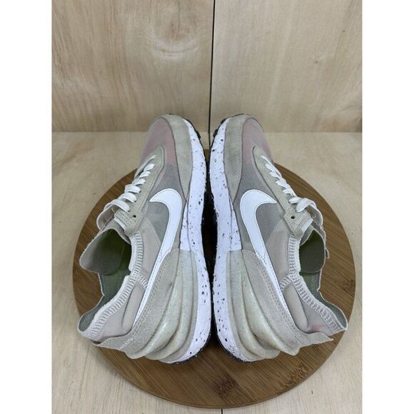 Nike Waffle One Crater Se Cream White Athletic Shoes Mens Size 8.5 - Picture 5 of 8